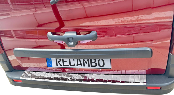 RECAMBO Ladekantenschutz Edelstahl kompatibel für Renault Trafic III | BJ ab 2014 - Hochglanz polier