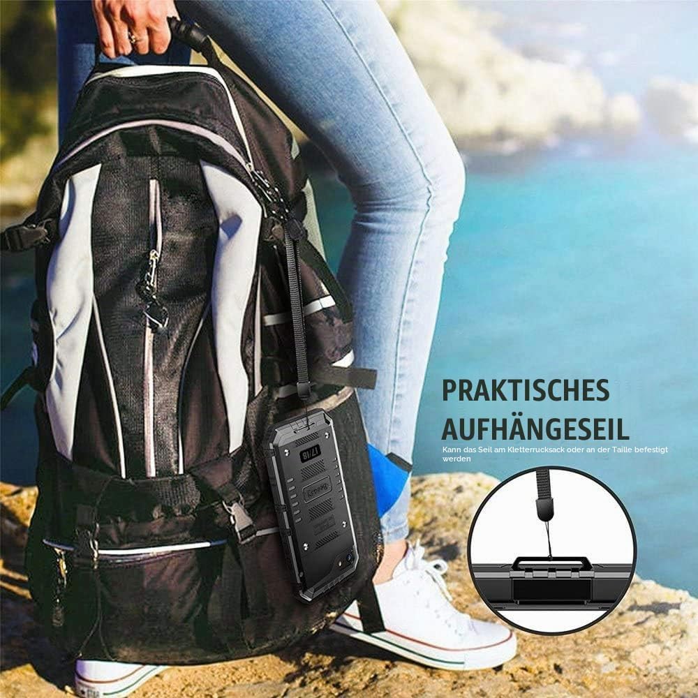 Beeasy für iPhone 8/7 Hülle, iPhone SE 2020/2022 Hülle Wasserdicht Outdoor Stossfest Handyhülle Mili