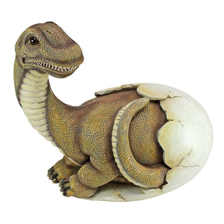 Design Toscano Baby Brachiosaurus in Ei, Figur Dino, Dino
