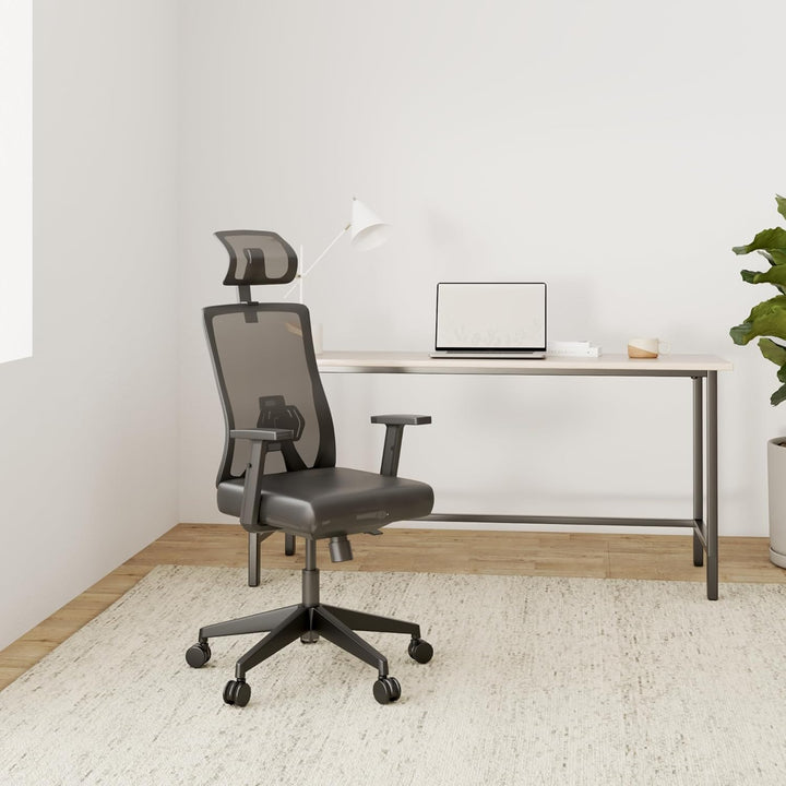 VALKENSTOL M3 Komfort Ergonomischer Bürostuhl 150 kg – [Höhenverstellbare Lordosenstütze] Schreibtis