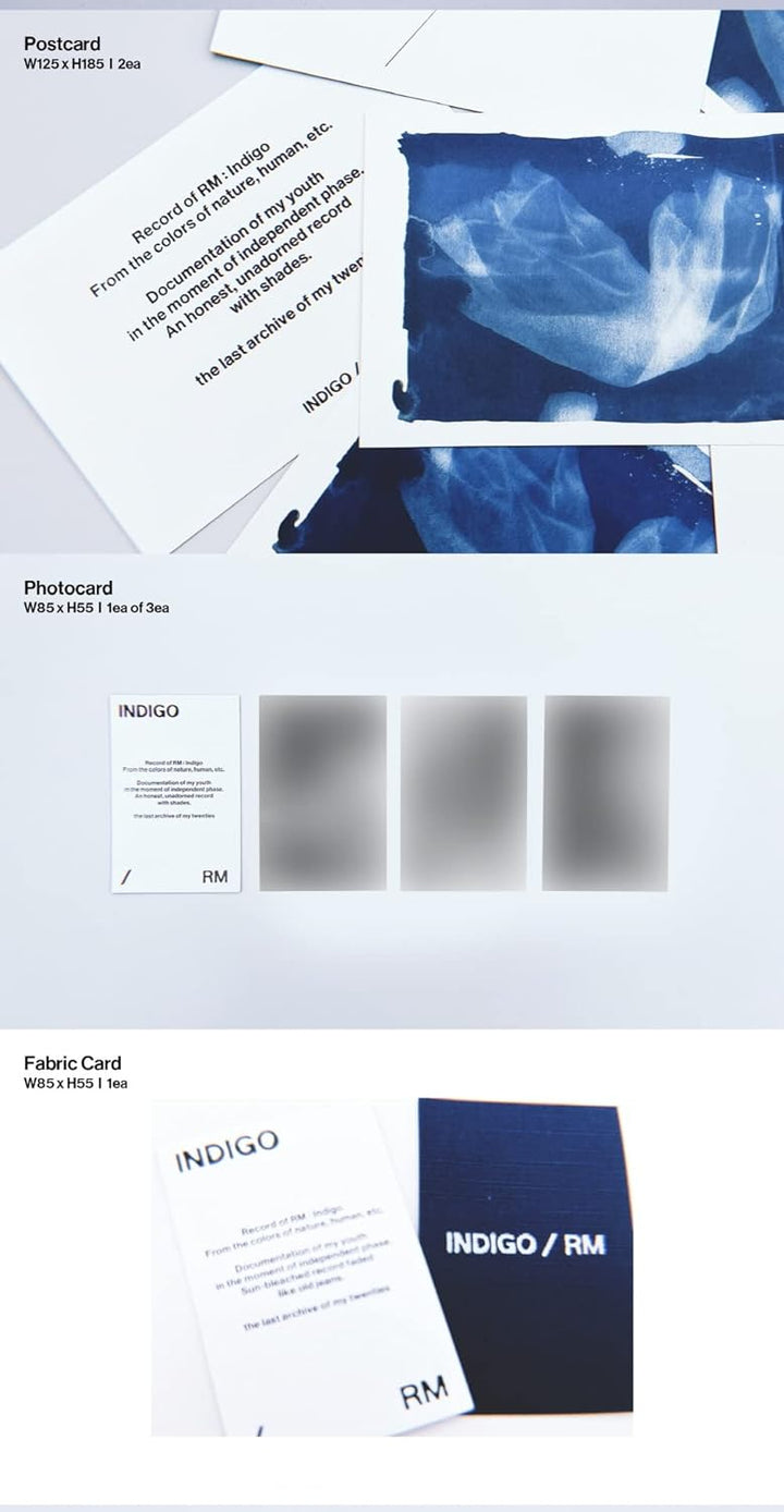 RM BTS - Indigo [Book Edition] Album+Gift Photocards