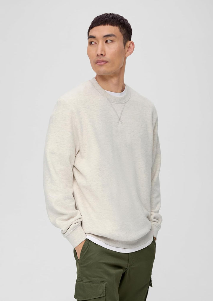 s.Oliver Herren Sweatshirt, XL Creme 0705