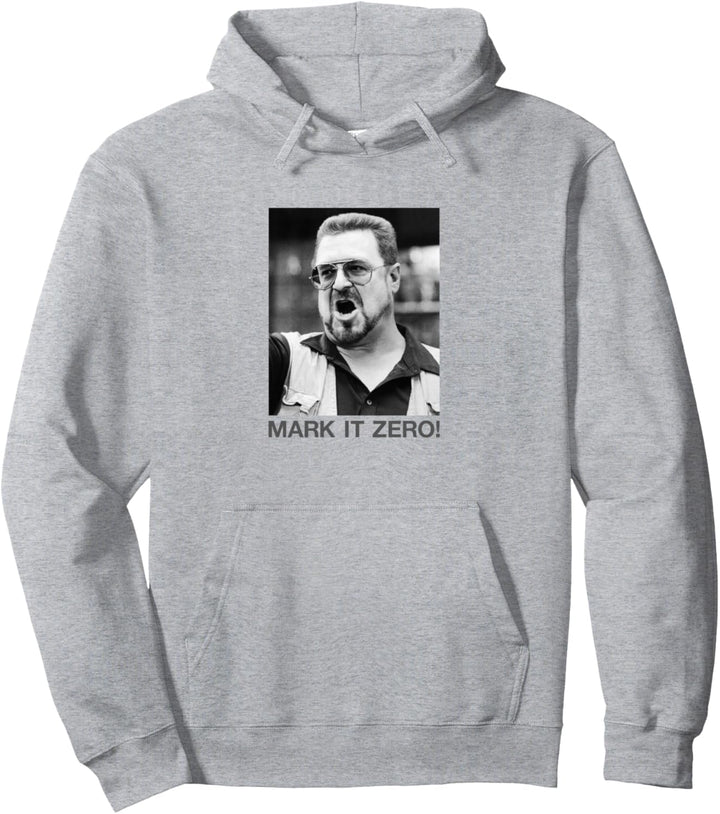 The Big Lebowski Walter Mark It Zero Black And White Poster Pullover Hoodie