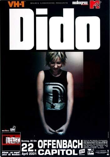 Dido - Here with Me, Offenbach 2001 » Konzertplakat/Premium Poster | Live Konzert Veranstaltung | DI