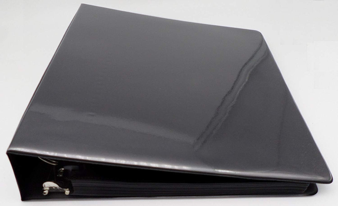 3-Ring Album Black + 50 18-Pocket Pages Black - Sideloading - Sammelalbum + Ordnerseiten - Schwarz -