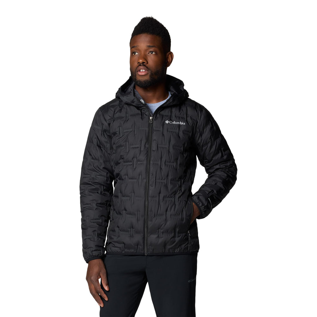 Columbia Herren Delta Ridge Down Hooded Jacket Daunenjacke Mit Kapuze (1er Pack) S Schwarz, S Schwar