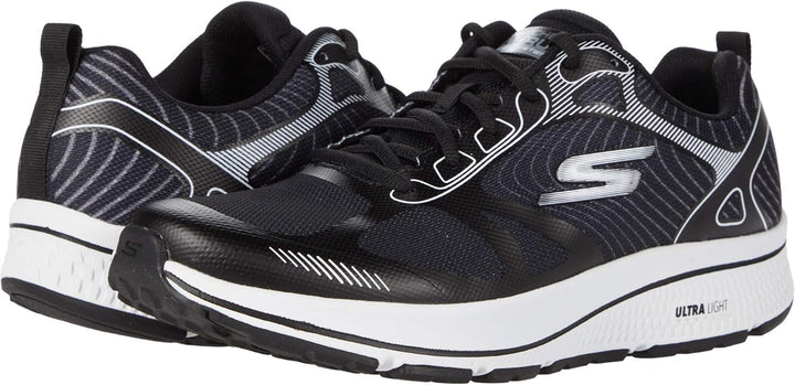 Skechers Herren Running Shoes 40 EU Black Textile Synthetic White Trim