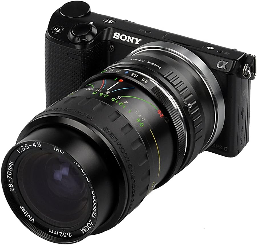Fotodiox Lens Mount Adapter Compatible with Contax/Yashica (CY) Lenses on Sony E-Mount Cameras Conta