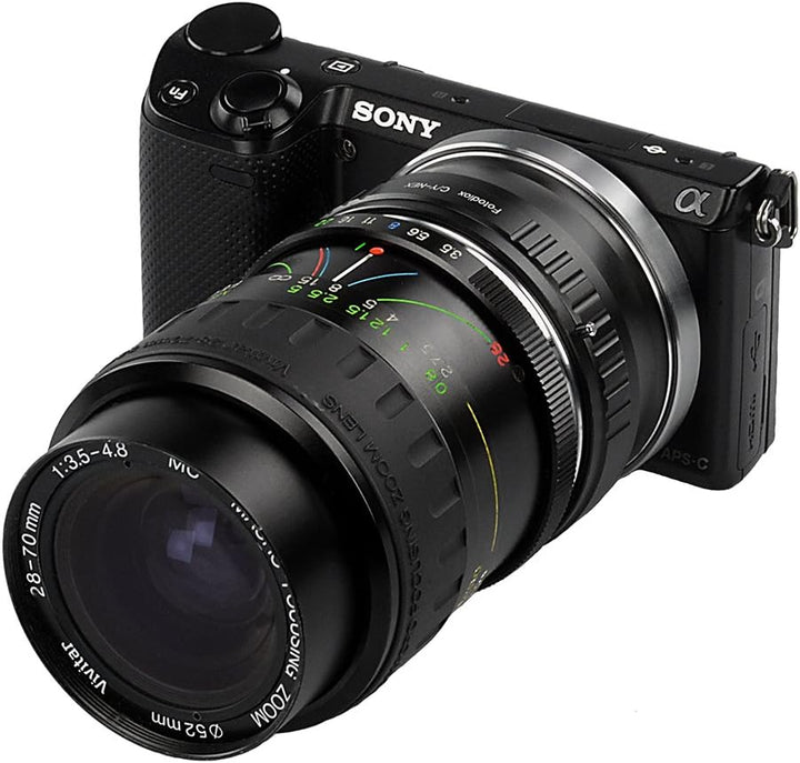 Fotodiox Lens Mount Adapter Compatible with Contax/Yashica (CY) Lenses on Sony E-Mount Cameras Conta