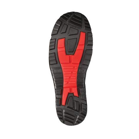 Dunlop Gummistiefel Snugboot Craftsman Full Safety 42 EU Schwarz Rot, 42 EU Schwarz Rot