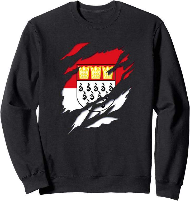 Köln Fahne und Wappen Design Sweatshirt