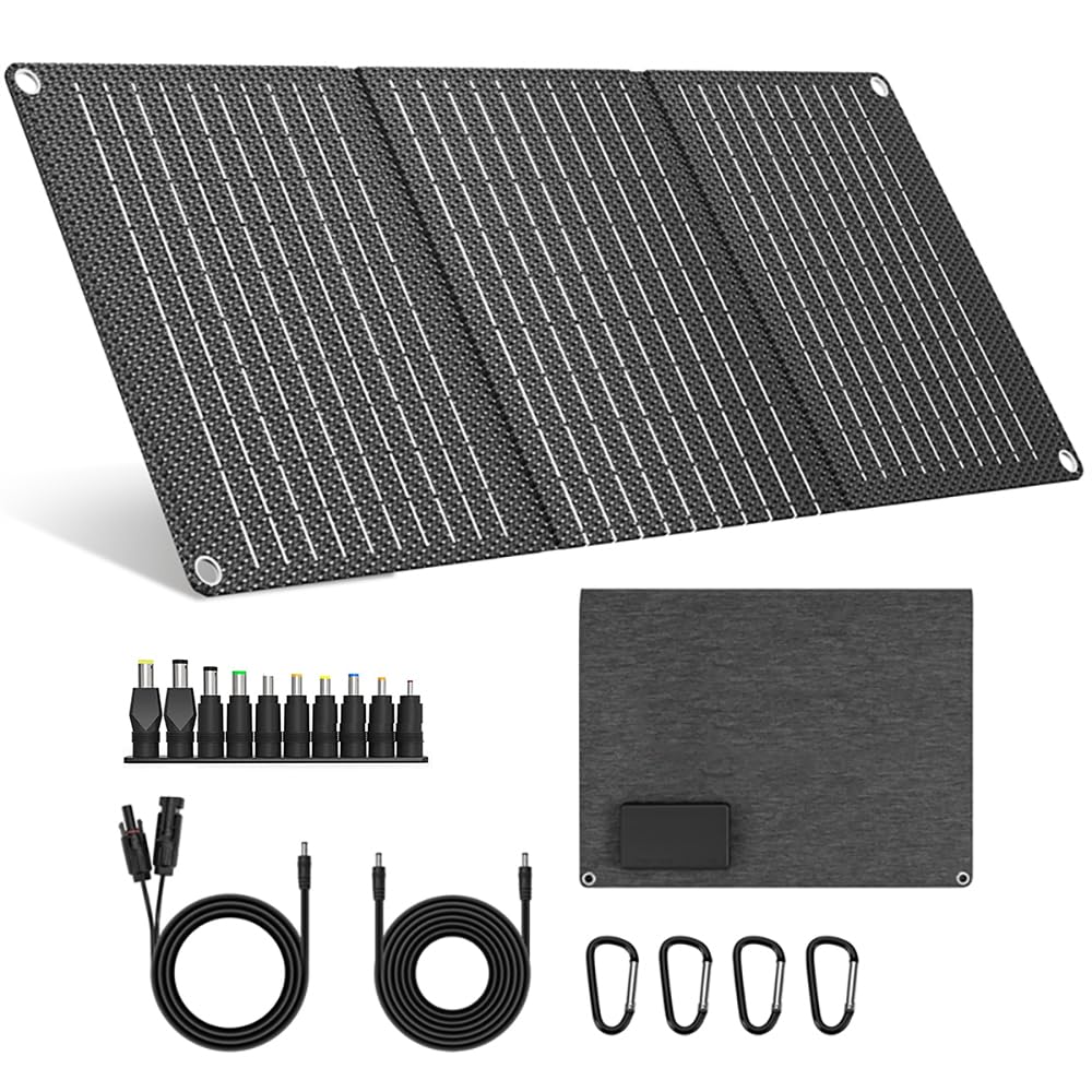 30-W-tragbares Solarpanel mit Typ-C, 23% Umwandlungswirkungsgrad, IP65 wasserdicht, faltbares Solarl