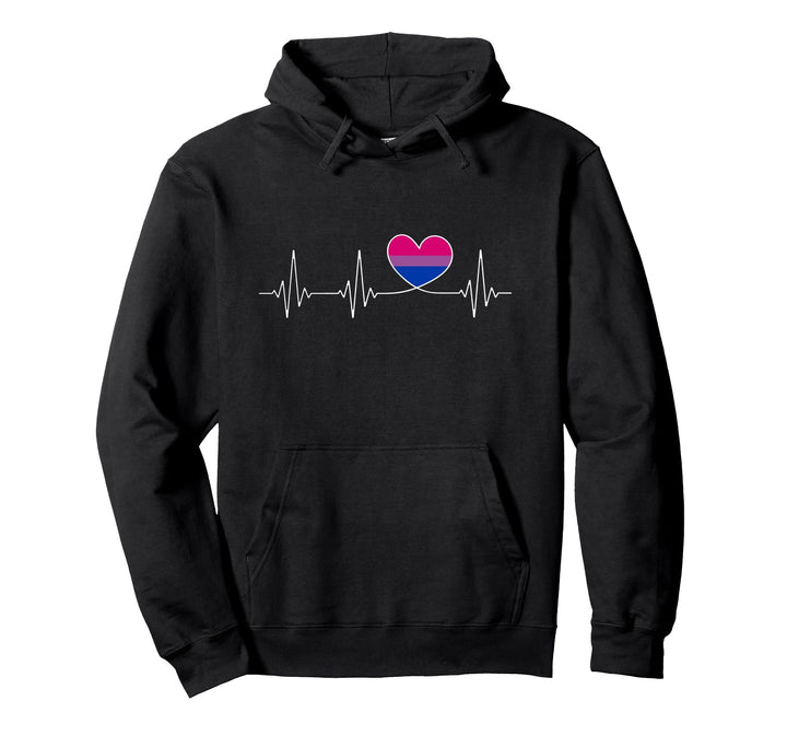 Bisexual Flagge Herz für Bi und Bisexual Pride Pullover Hoodie