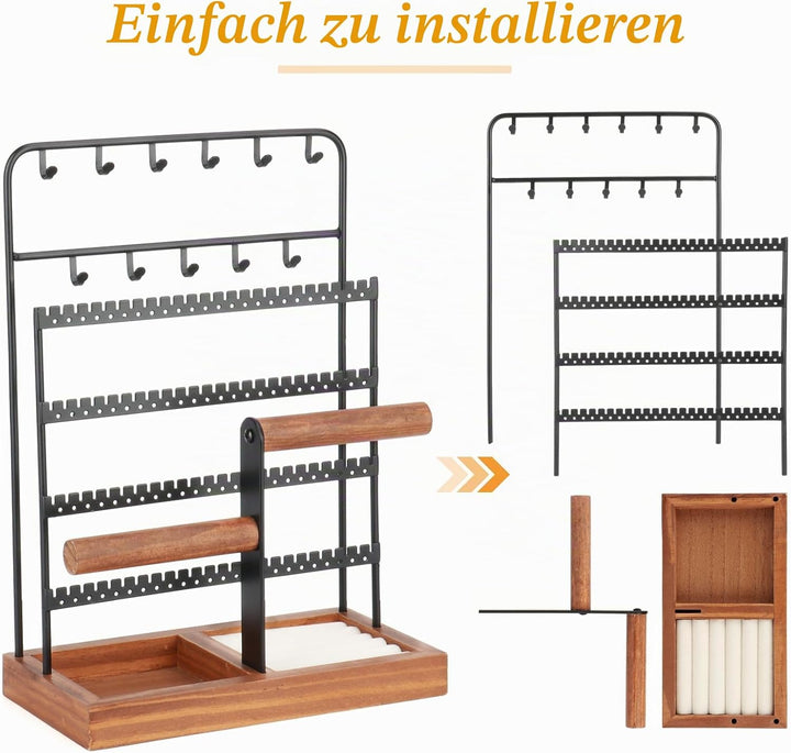 Kingling Schmuckständer Schmuckhalter, Schmuckaufbewahrung Ketten Schmuck Ständer, Schmuck-Organisat