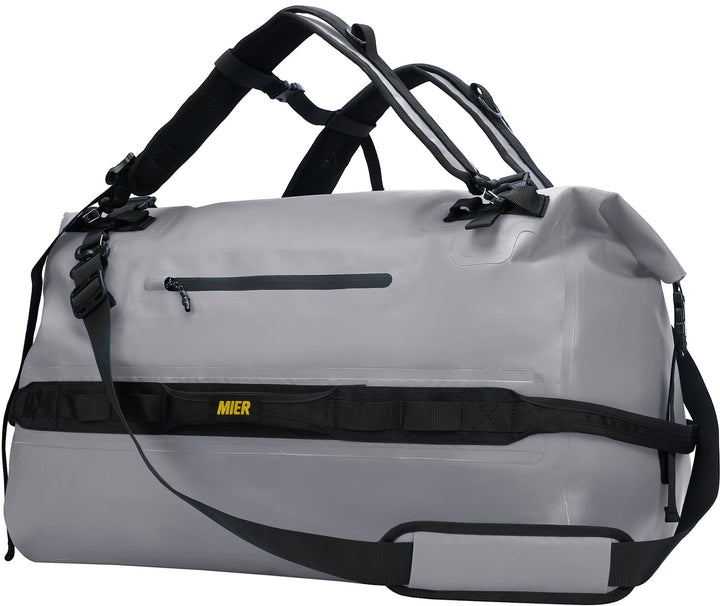 MIER Wasserfeste Reisetasche Duffle Bag mit Rucksackfunktion Rolltop Sporttasche für Seesack, Schwim