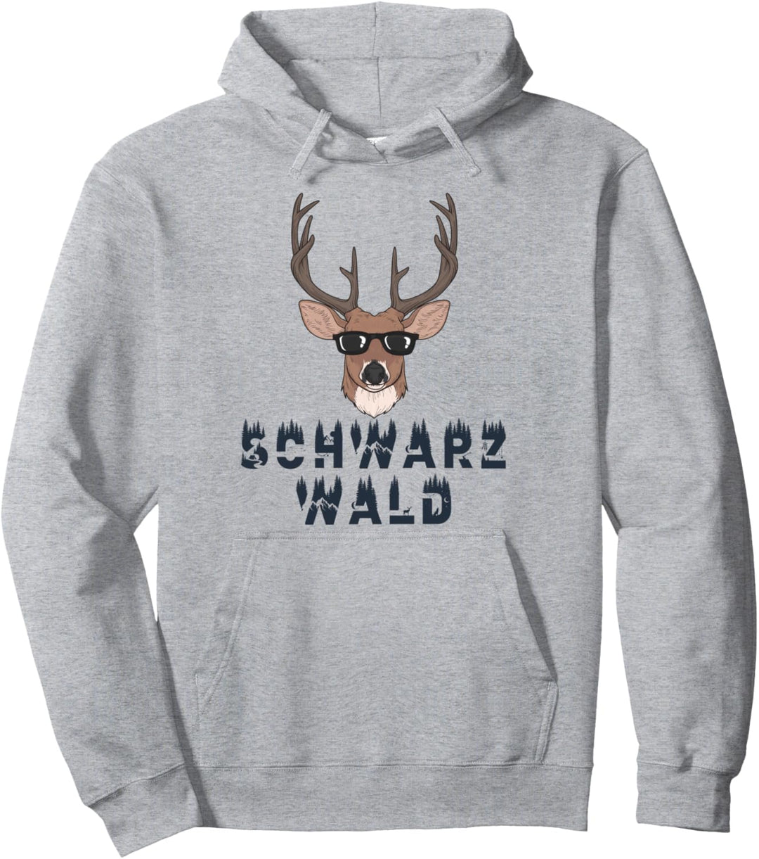 Schwarzwald Hirsch Wald Natur Schwaben Pullover Hoodie