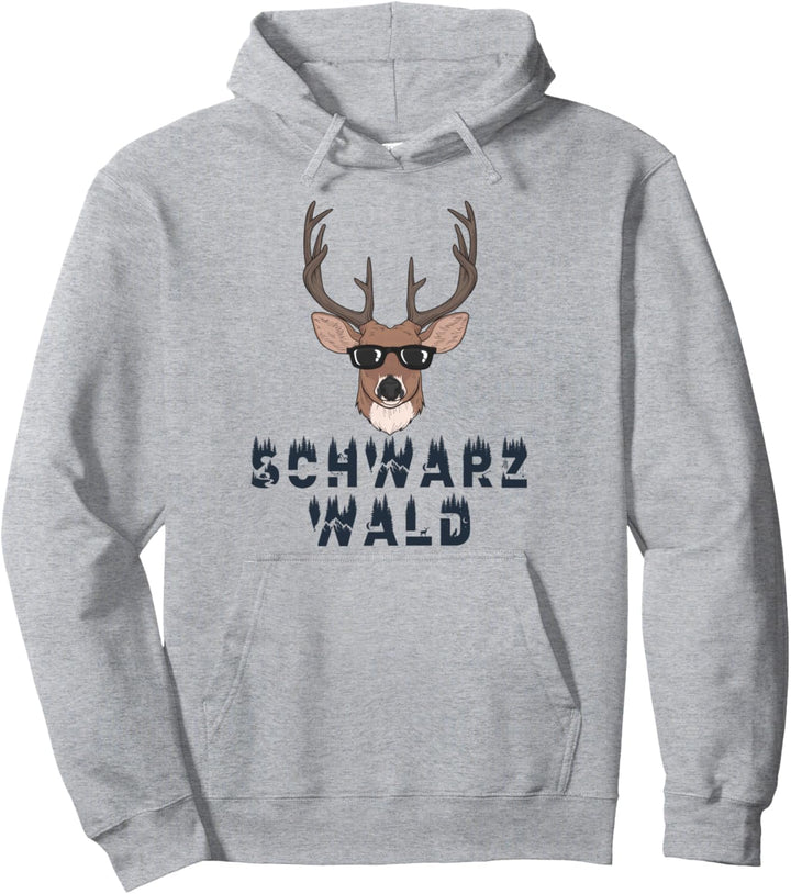 Schwarzwald Hirsch Wald Natur Schwaben Pullover Hoodie