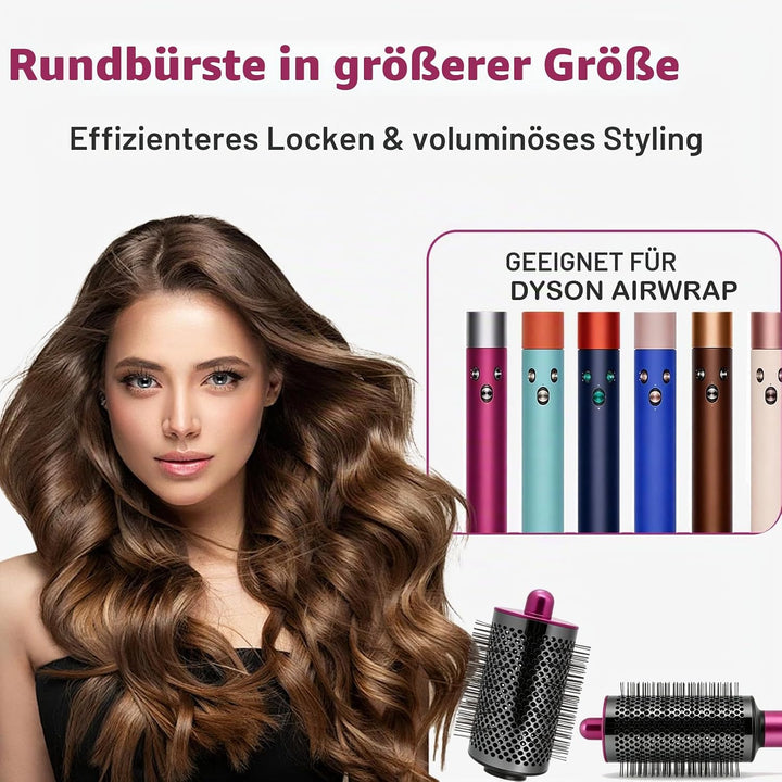 Volumenbürste Aufsatz kompatibel mit Dyson Airwrap Styler HS01 HS05 HS08, Rundbürste Zubehör für ext