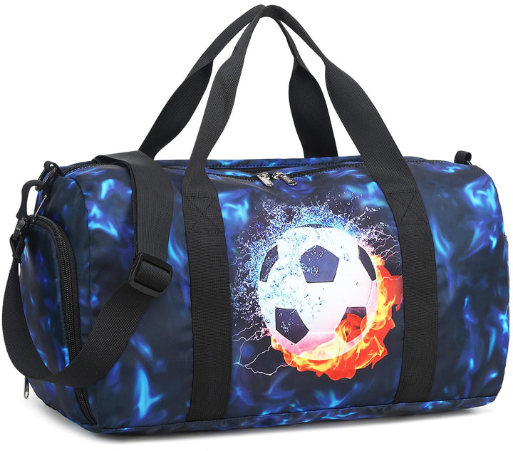 LEDAOU Sporttasche Kinder Schwimmtasche Jungen Damen mit Schuhfach und Nassfach Badetasche Teenager