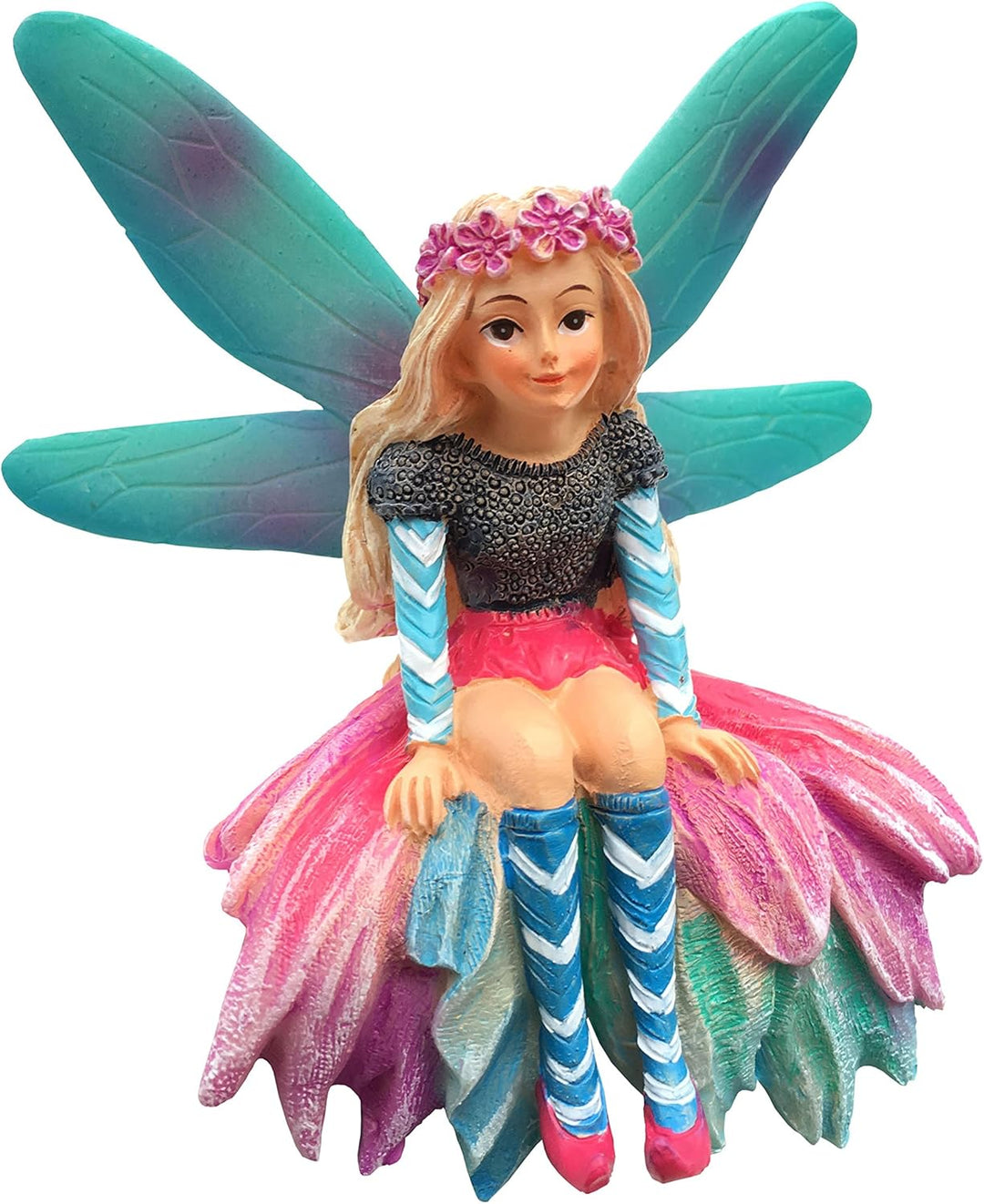 Katrina die Gartenfee – Eine Miniaturfeenstatue für Ihren Feengarten und Miniautrfiguren von GlitZGl