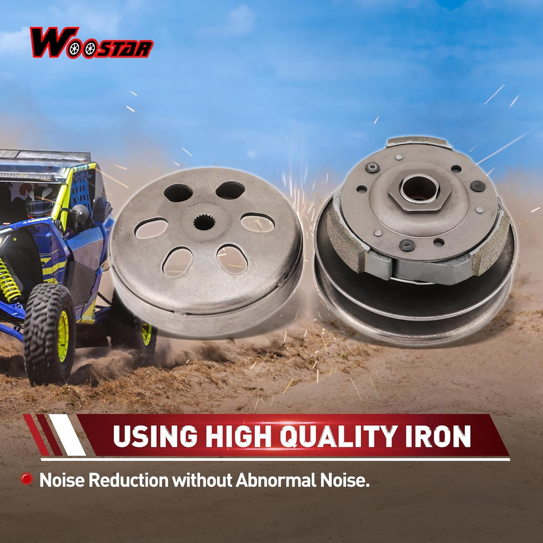 WOOSTAR Komplette Hintere Kupplung Ersatz für 4 Stroke GY6 125ccm 150ccm Roller Go Kart ATV 4 Wheele