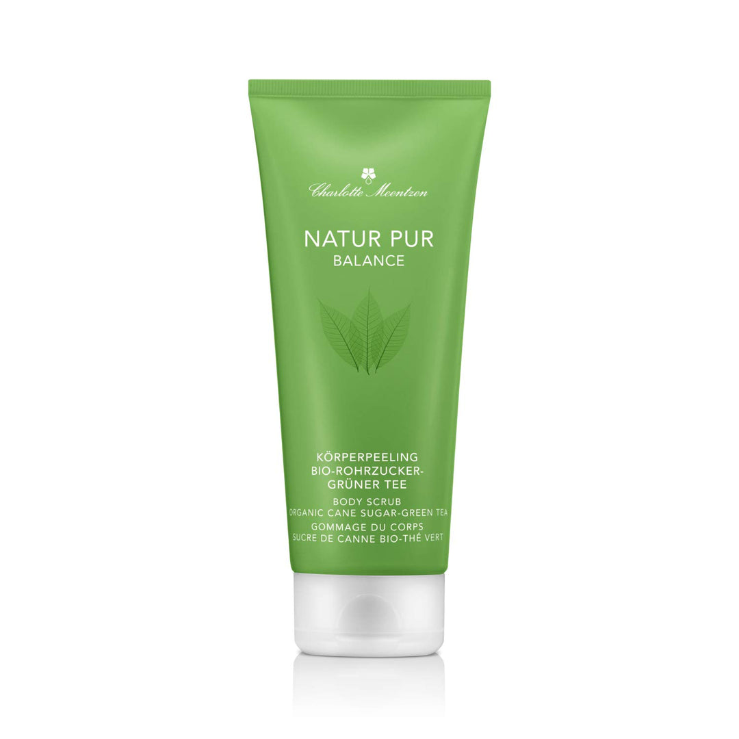 Charlotte Meentzen - Natur Pur Balance - Körperpeeling Bio-Rohrzucker-Grüner Tee - 200 ml