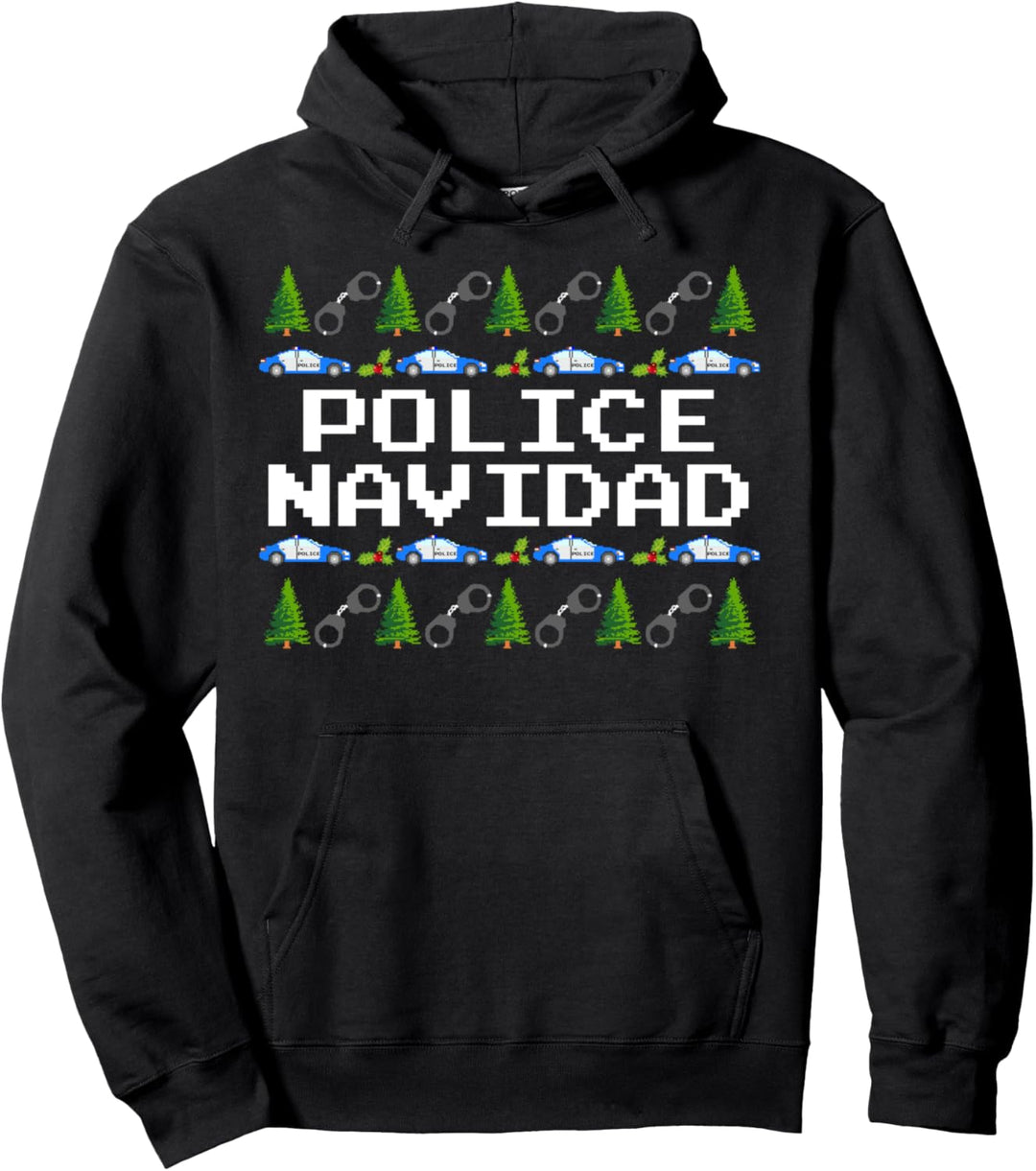 Police Navidad - Hässlicher Pullover-Stil, Weihnachten, Polizei Pullover Hoodie