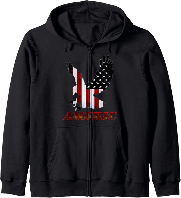 Grunt Style Eagle Americant T-Shirt Kapuzenjacke