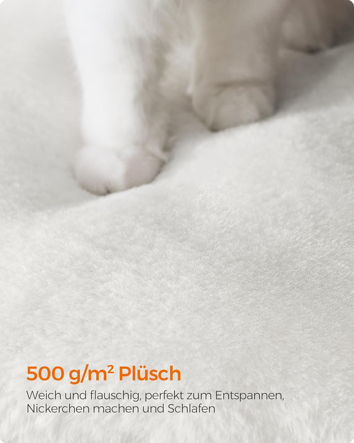 Feandrea Kratzbaum, 86 cm hoher Katzenbaum, Spanplatten-Katzenkratzbaum, mit Höhle, Liegeflächen, Sä