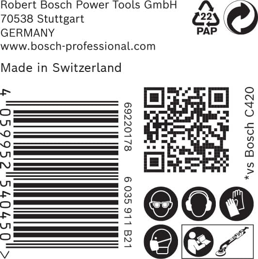 Bosch Accessories 25x Expert M480 Schleifnetz (für Hartholz, Farbe auf Holz, Ø 225 mm, Körnung 80, Z