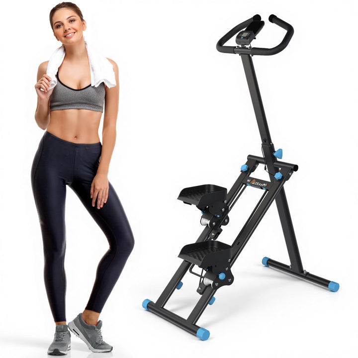 Mdeam Stair Stepper für Zuhause, Vertikaler Stepper mit Erweitertem Schrittbereich, Klappbarer Trepp