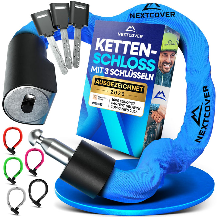 NEXTCOVER® Fahrradschloss LockOne mit Schlüssel I - [SAFESECURE] Fahrradschloss hohe Sicherheit I ro