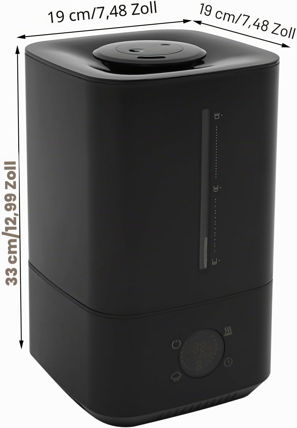 Top-Fill Luftbefeuchter 6L, Humidifier mit 360°Drehbare Düse, Spülmaschinenfest Vernebler, Schlafmod