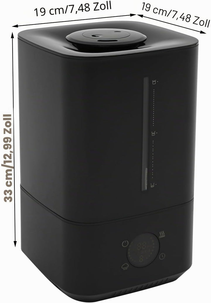 Top-Fill Luftbefeuchter 6L, Humidifier mit 360°Drehbare Düse, Spülmaschinenfest Vernebler, Schlafmod