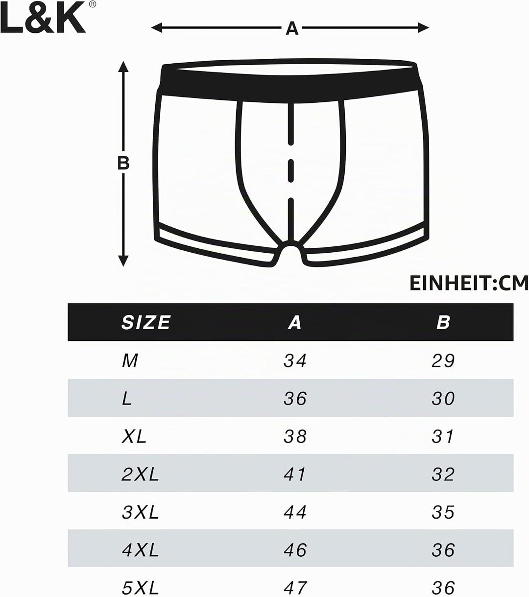 L&amp;K 10er Pack Herren Boxershorts Men Retroshorts mit tollem Muster Baumwolle 1102 M 1103-10er Pack,