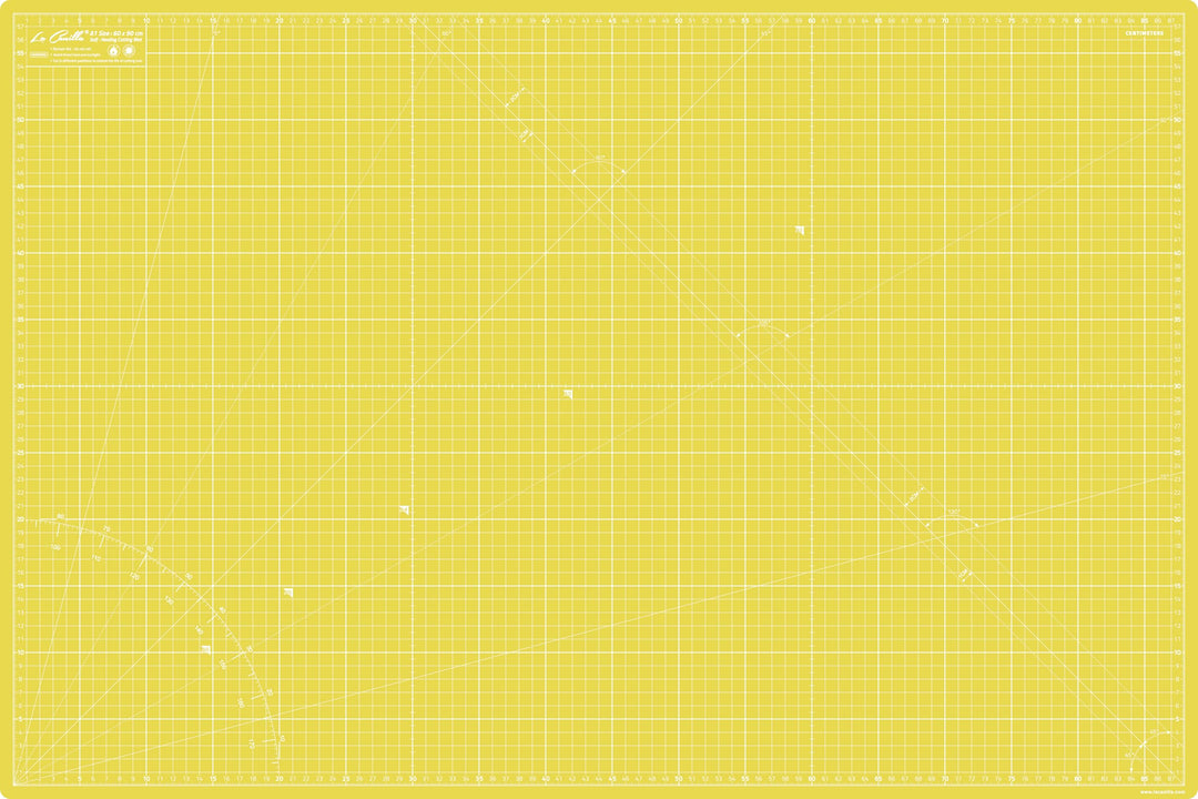 La Canilla Schneidematte A1 Selbstheilend (60x90 cm - 36x24") Cutting Mat Schneideunterlage für Bast