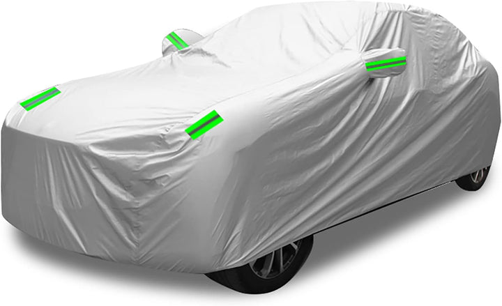 Ikaif Universal Autoabdeckung 190T Voll Wasserdicht Atmungsaktiv Kratzfest Regen Schnee Hitzebeständ