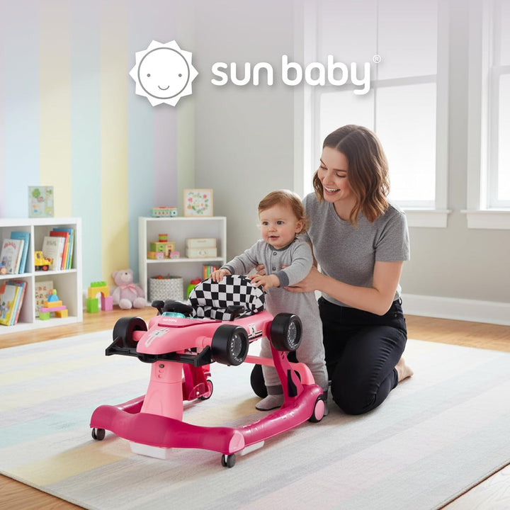 Sun Baby Lauflernhilfe Walker 3in1 mit höhenverstellbare Automotiv, Formula racing, interaktiv und f