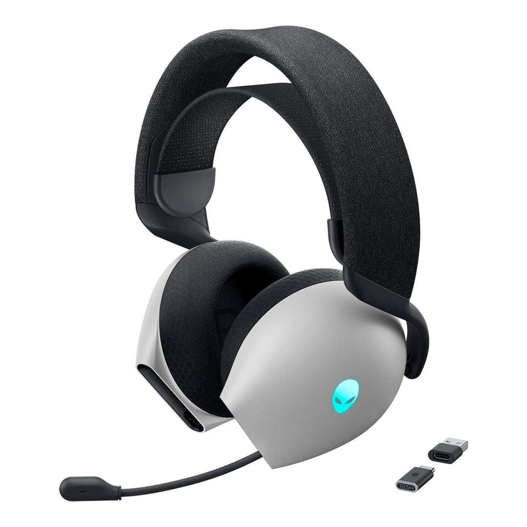 Alienware Tri-Mode Wireless Gaming Headset AW725H – Dolby Atmos, KI-Geräuschunterdrückung, AlienFX-R