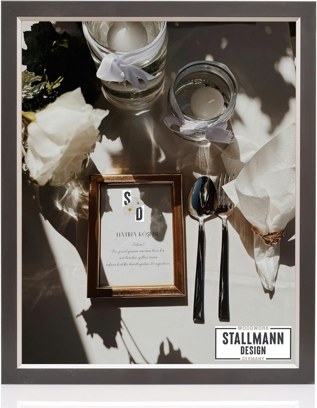 Stallmann Design Bilderrahmen My Frames 68x98 cm schwarz Rahmen Fuer Dina 4 und 60 andere Formate Fo
