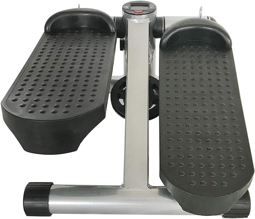 Stepper für Zuhause, Up-Down Swing Stepper mit Power Ropes, Stepper Hometrainer mit LCD Display, Tra