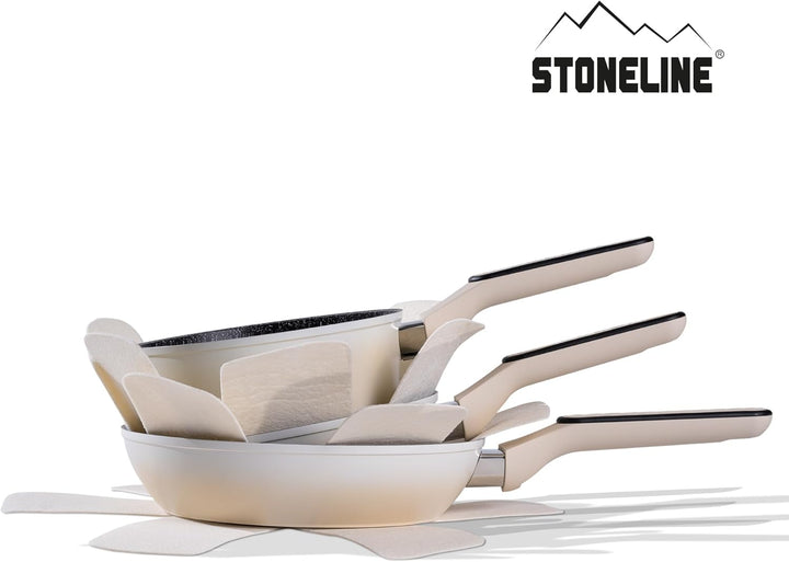 STONELINE Pfannen und Töpfe Set 11-teilig, Topfset mit Deckel, Kochtopf Pfanne Induktion, Für alle H