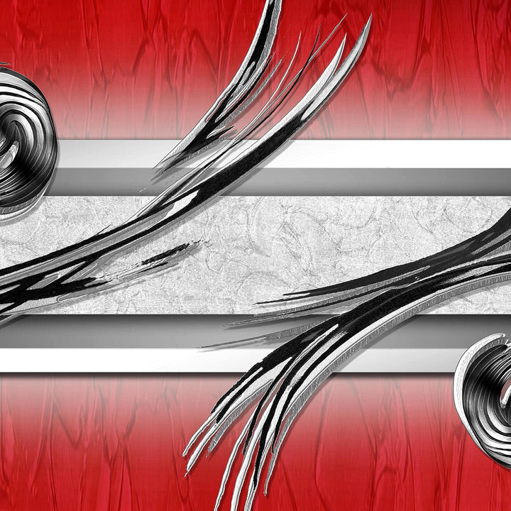 Runa Art Wandbilder Abstrakt 5 Teilig Bild auf Vlies Leinwand Deko Wohnzimmer Schlafzimmer Beige Bra