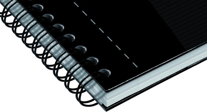 Oxford Collegeblock A4, kariert mit Rand 140 Seiten, smart black/schwarz, 5 Stück, kariert