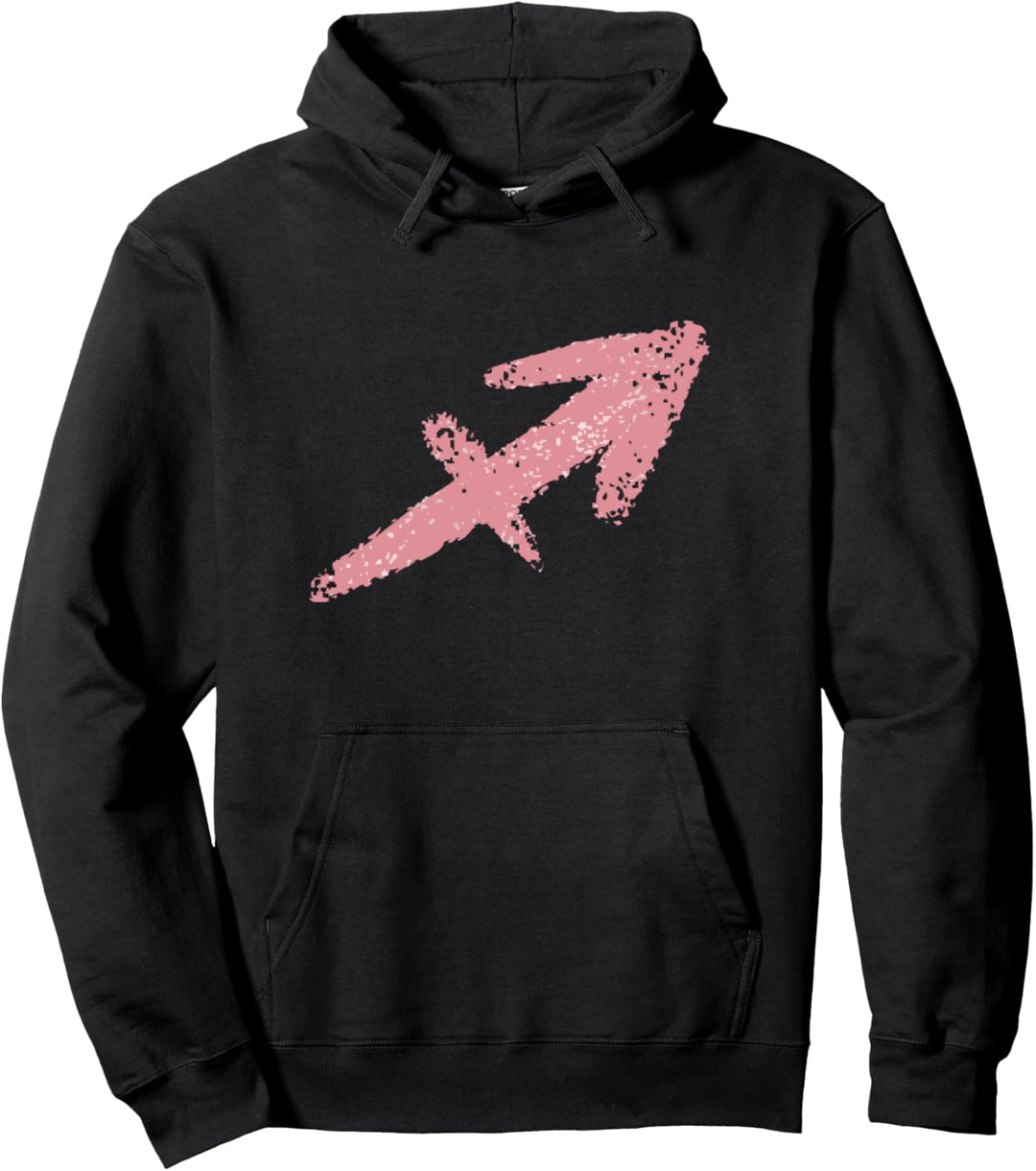 Rosen-farbiges Sternzeichen Schütze Sternzeichen Astrologie Pullover Hoodie