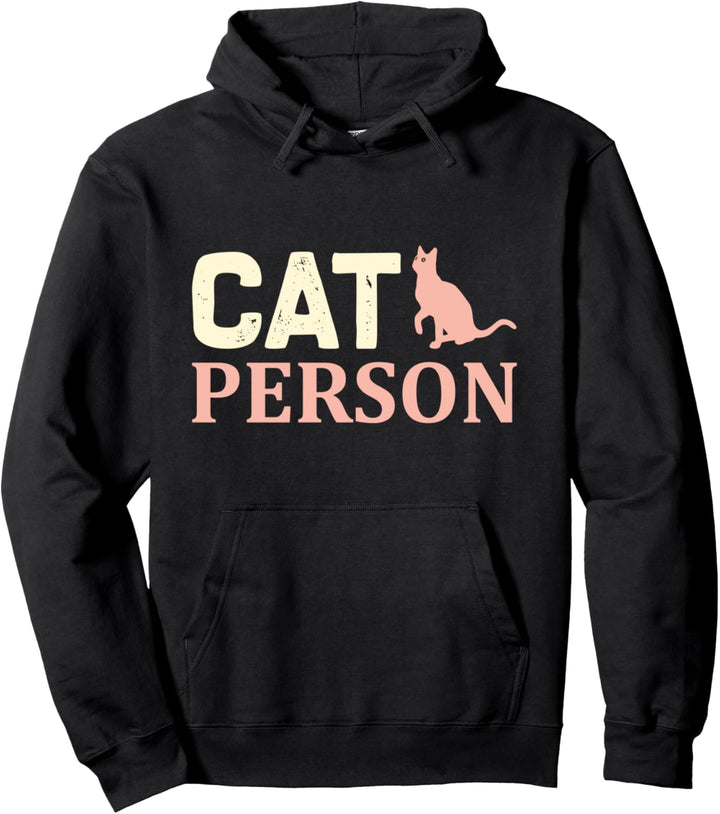 Best Cat Dad Ever Animal Lovers Men Pet Cat Person Retro Cat Pullover Hoodie