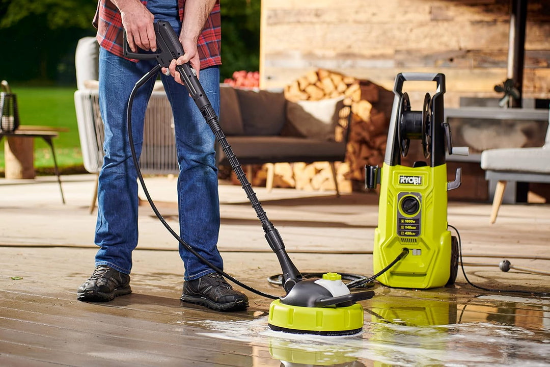RYOBI 1800 W Elektro-Hochdruckreiniger RY140PWA-P, 140 bar Druck, 420 l/h Födermenge, 40° Wassertemp