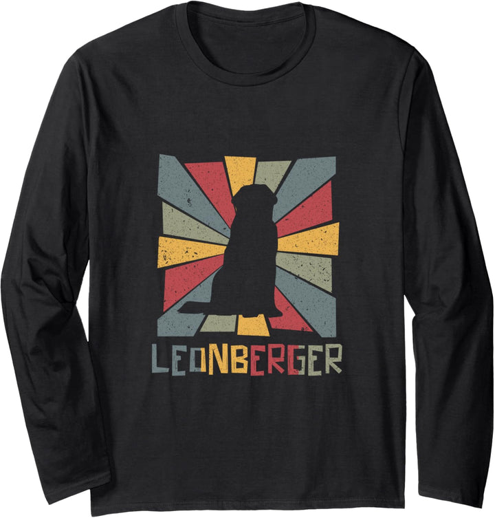 Leonberger Vintage Hund Hunde Pfote Leonberger Zubehör Langarmshirt