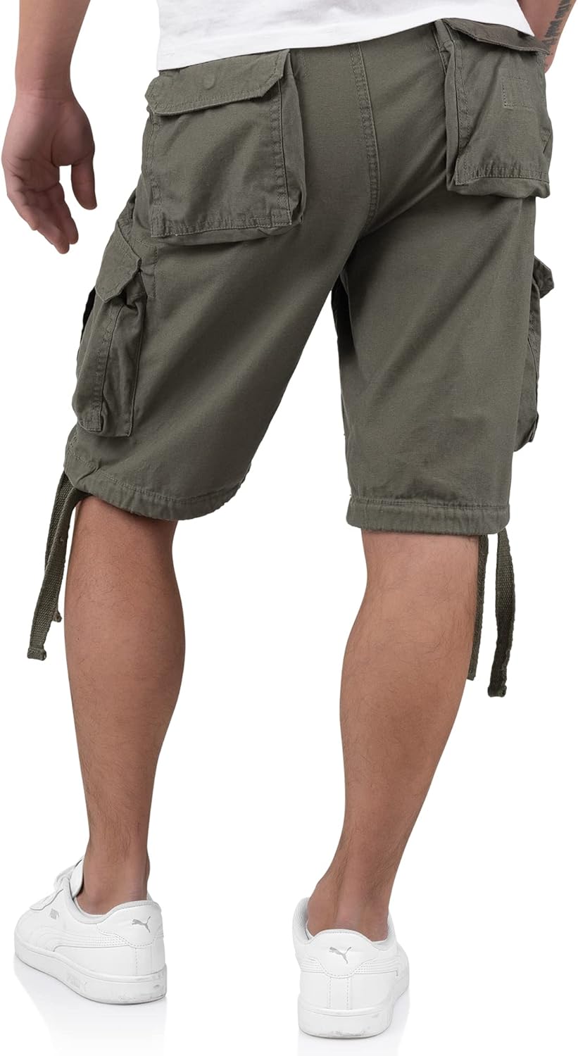 Surplus Raw Vintage Airborne Herren Cargo Shorts S Oliv, S Oliv