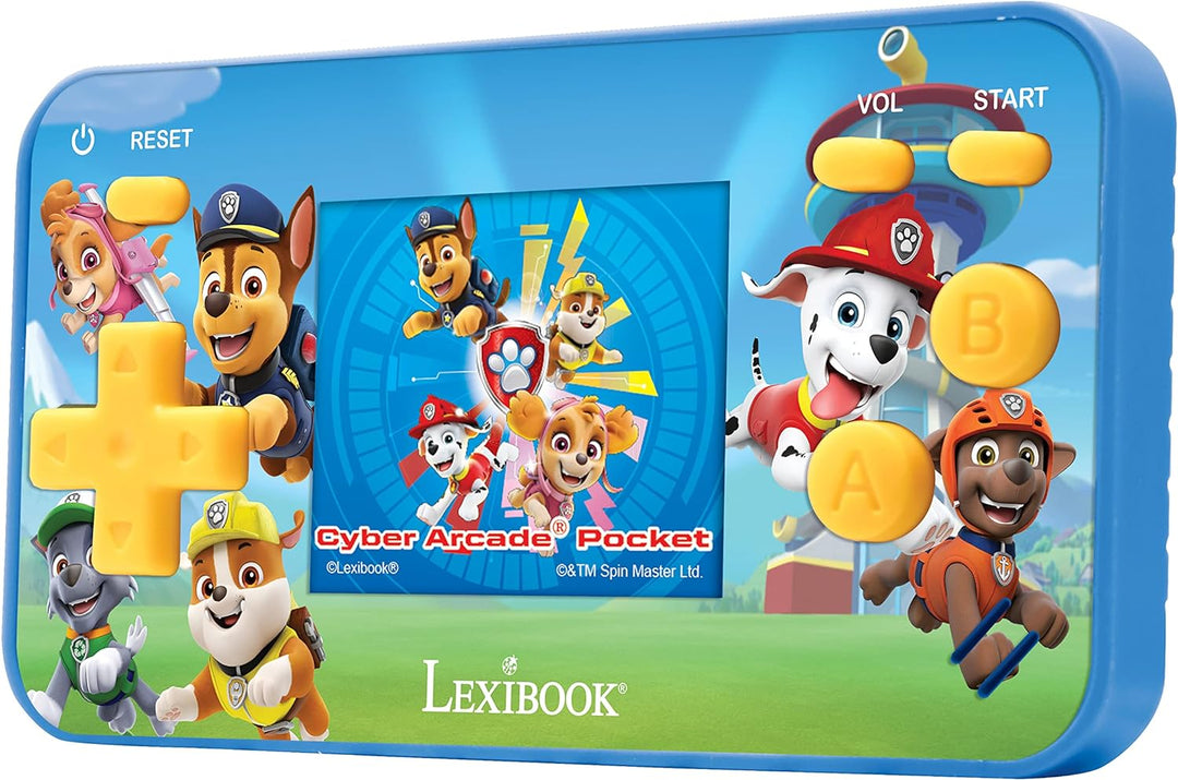 Lexibook Paw Patrol Helfer auf Vier Pfoten Chase Cyber Arcade Pocket Tragbare Spielkonsole, 150 Gami